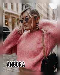 ANGORA Свитера шерсть м/ж КРЕМ Голландия, кг